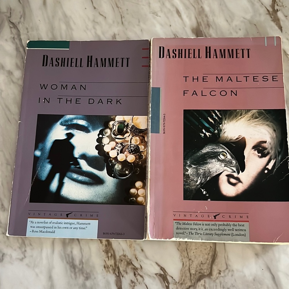Dashiell Hammett Woman In The Dark & The Maltese Falcon Softcover Books